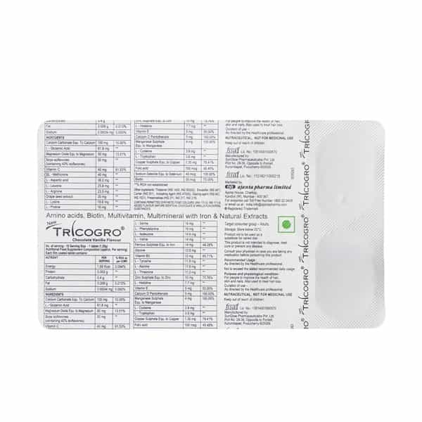 New Tricogro Tablet For Healthy Hair - Strip Of 10 Tablets