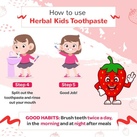 Babyorgano Herbal Kids Toothpaste Baby Care - 50gm