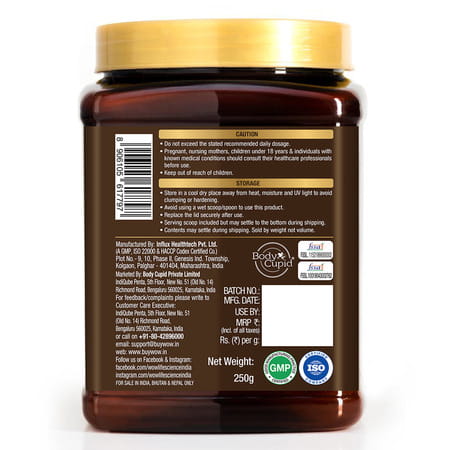Wow Life Science Plant Based Bcaa Powder - Litchy - 250g