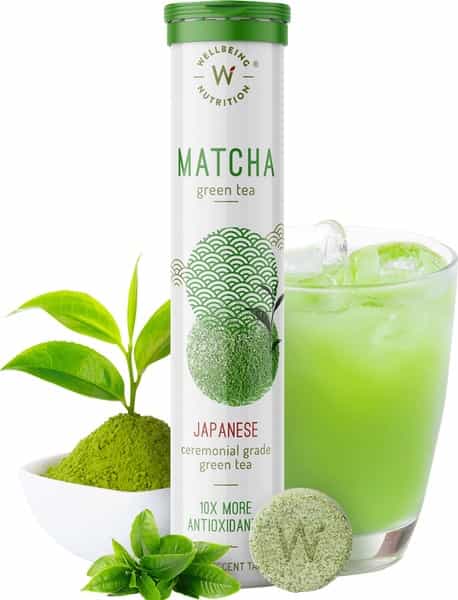 Wellbeing Nutrition Matcha Green Tea With Antioxidants | Detox And Energy 20Tabs (Pack Of 1)