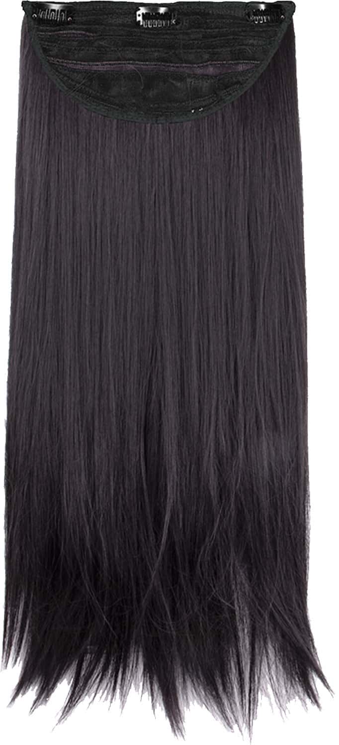 Streak Street Clip-In 18" Dark Brown Straight Hair Extensions
