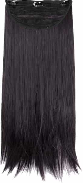 Streak Street Clip-In 18" Dark Brown Straight Hair Extensions