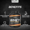 Inlife Whey Protein Powder Blend Of Isolate Hydrolysate Concentrate For Bodybuilding(2 Kg Chocolate)