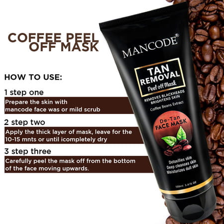 Mancode Tan Removal Peel Off Mask 100ml (Tube)