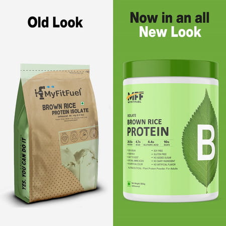 Myfitfuel Plant Brown Rice Protein | 500g (Unflavored)| Vegan Plant Protein Powder