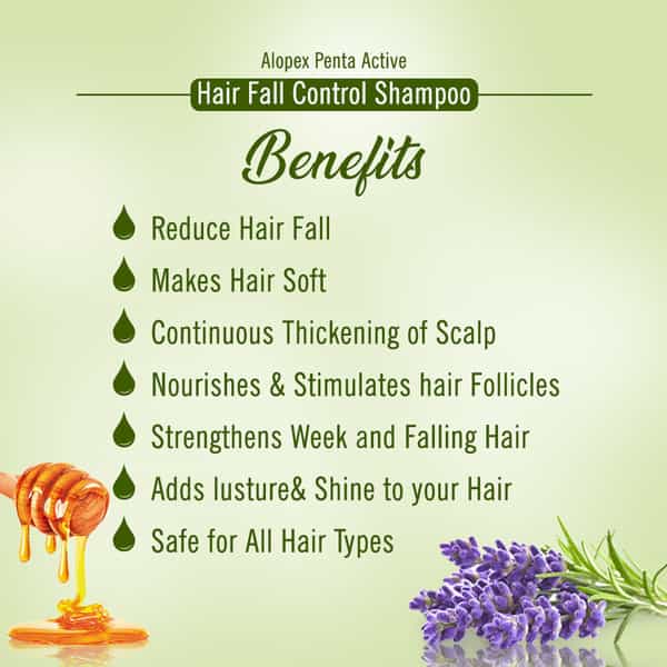 Keya Seth Aromatherapy Alopex Penta Active Hair Fall Control Shampoo For Men & Women - 200Ml