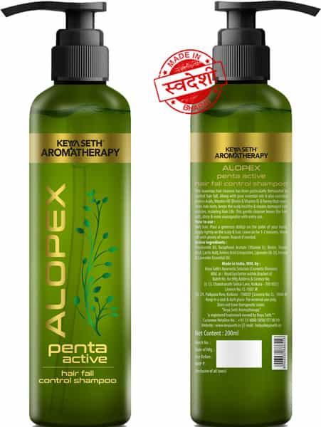Keya Seth Aromatherapy Alopex Penta Active Hair Fall Control Shampoo For Men & Women - 200Ml