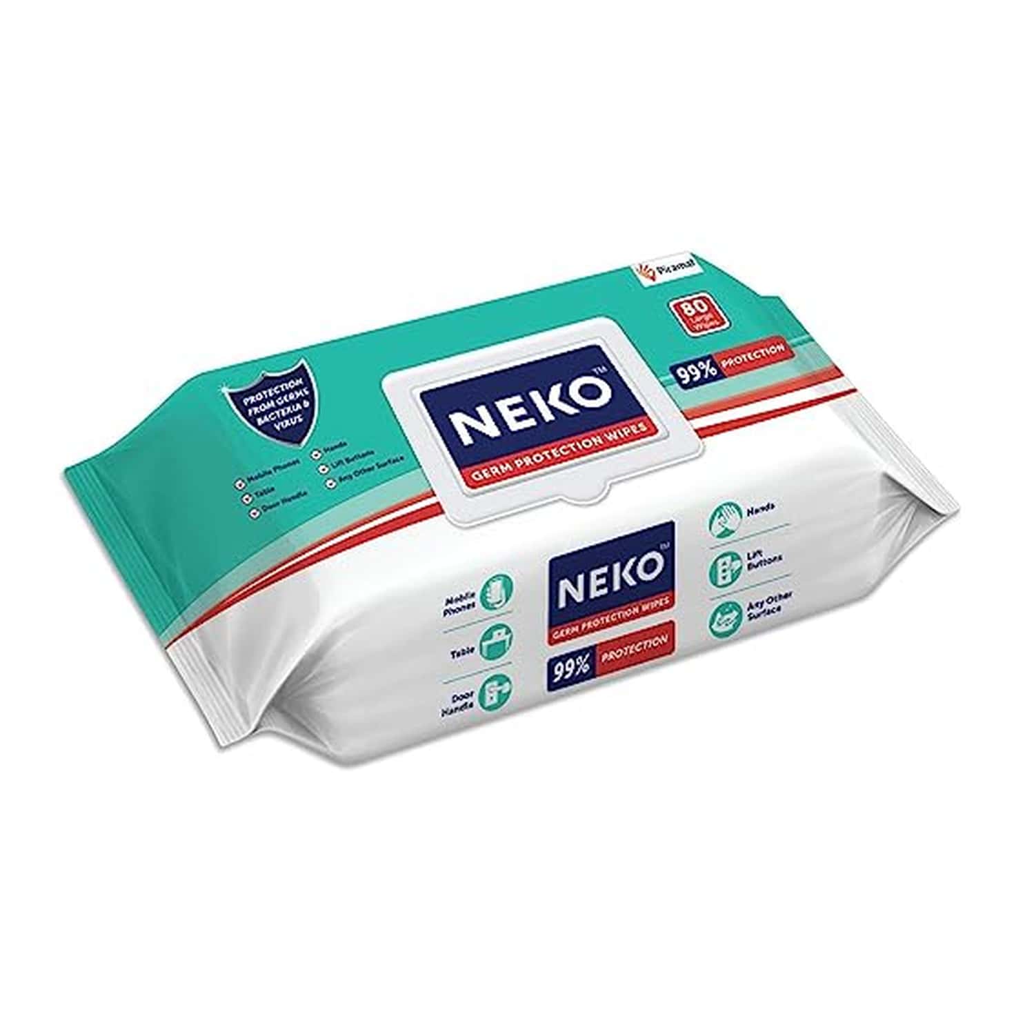 Neko Germ Protection Wipes 80s Lid Pack