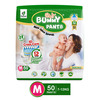 Bummy Pants Baby Diaper - M | Ultra Dry Comfort | 360 Protection | 12Hr Absorption - (1 X 50Pcs)