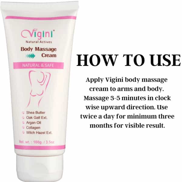 Vigini Breast Bust Body Toning Breast Size Increase Full 36 Firming Women's Oil Cream 100Ml