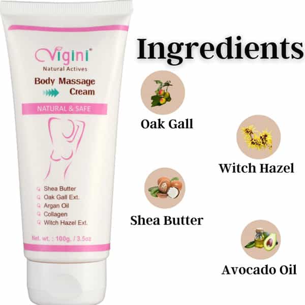 Vigini Breast Bust Body Toning Breast Size Increase Full 36 Firming Women's Oil Cream 100Ml