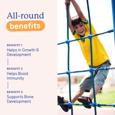 Gritzo Supermilk Growth+ (Formerly Height+) (7-12y Boys) (Double Chocolate 400g) With Super Gummies