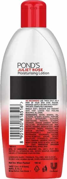 Pond's Juliet Rose Body Lotion-100 Ml