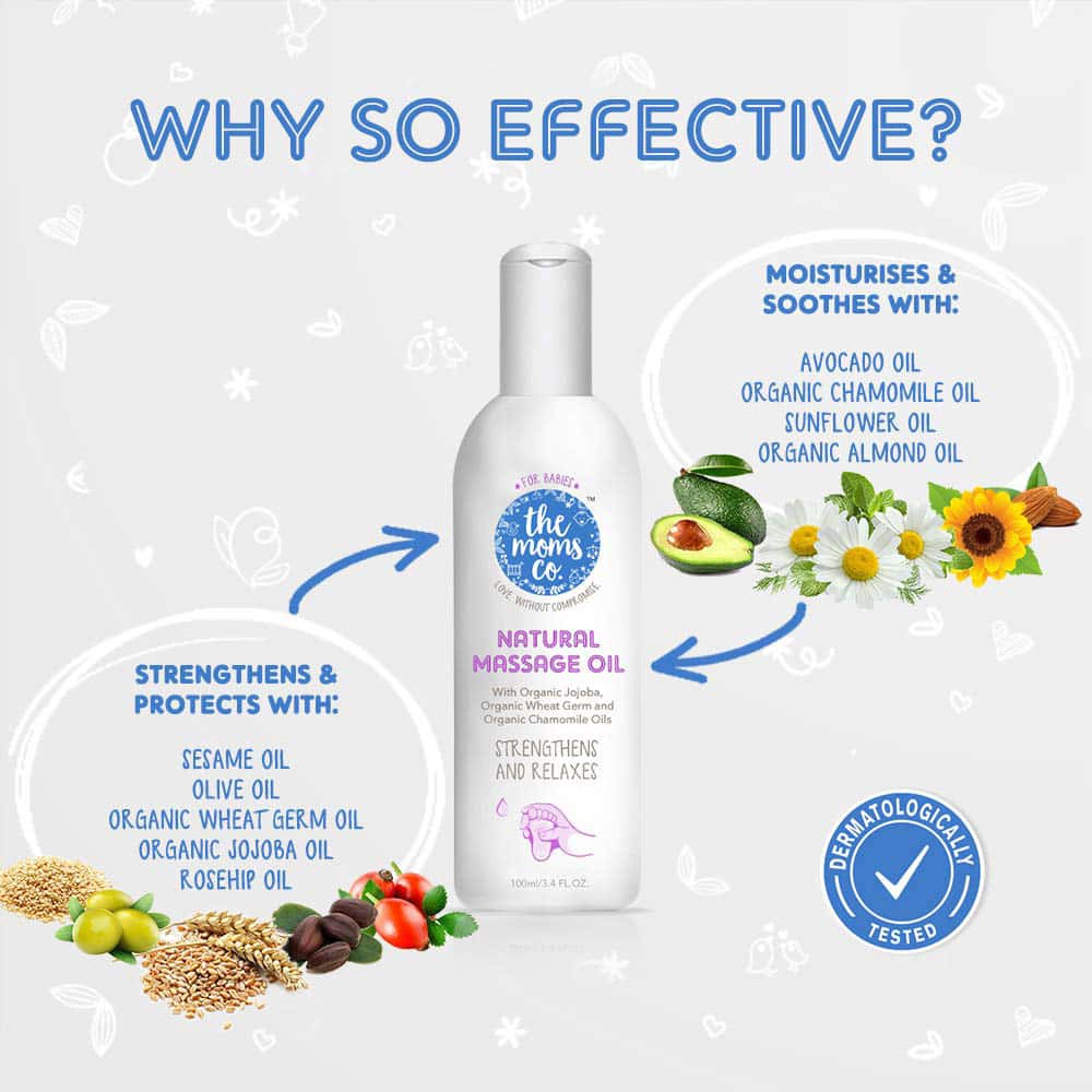 the moms co baby massage oil