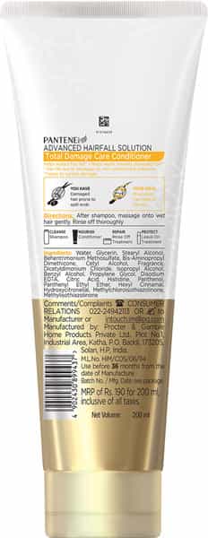 Pantene Advanced Hair Fall Solution Total Damage Care Conditioner - 200Ml