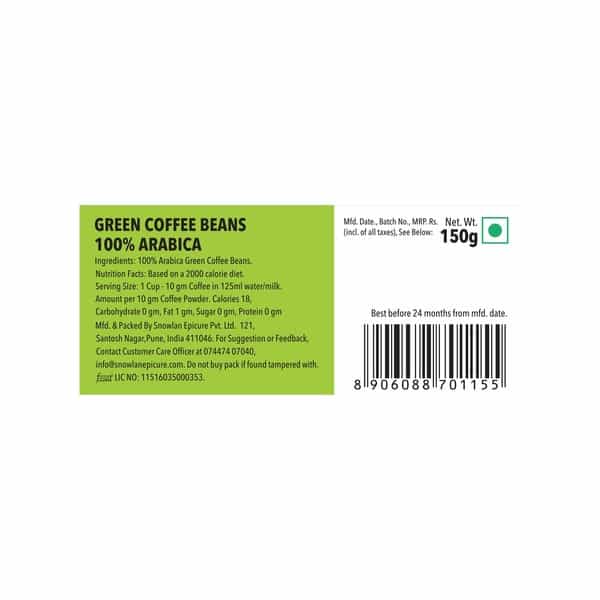 Colombian Brew 100% Arabica Green Coffee Beans 150G
