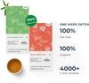 The Healthy Company One Week Detox - 7 Peach + 7 Mint Natural Lean Green Tea Sticks