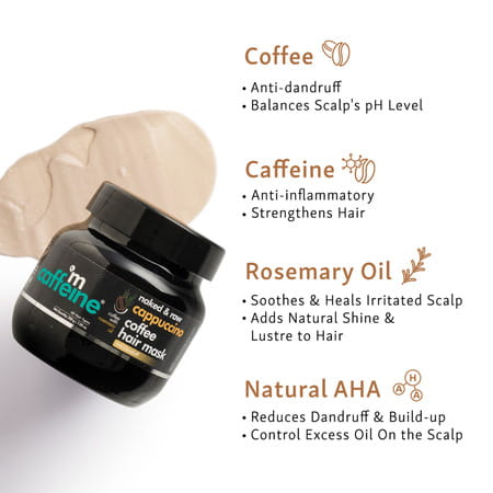 Mcaffeine Naked & Raw Cappuccino Coffee Hair Mask (200 Gm)