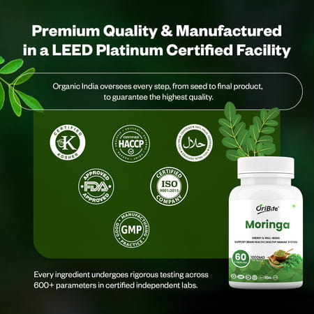 Oribite Moringa Leaf Capsules For Daily Nutrition Support 60 Capsules
