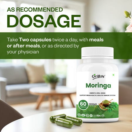Oribite Moringa Leaf Capsules For Daily Nutrition Support 60 Capsules