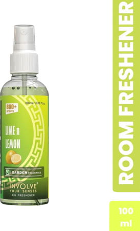 Involve Garden Fragrances - Lime N Lemon Spray Air Freshener For Car | Home & Office - Inat03