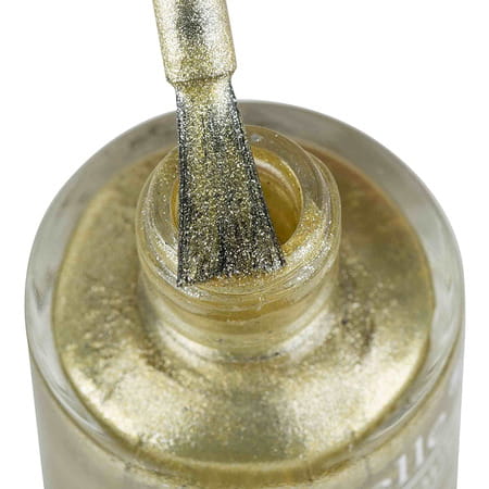 Debelle Gel Nail Lacquer Canopus Beige Gold With Black Glitter Nail Polish-8ml
