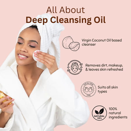 Coco Crush Deep Cleansing Makeup Remover Massage Oil - 200ml