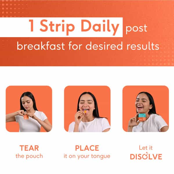 Hk Vitals Disolve Collagen | No Added Sugar | Mango | 30 Strips (30 No)