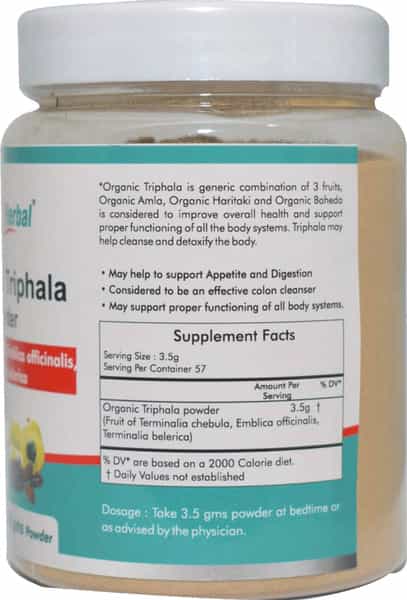 Way2herbal Organic Triphala Powder 200 Gram - Pack Of 2