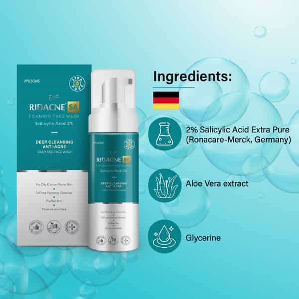 Ridacne Sa Foaming Face Wash 100 Ml