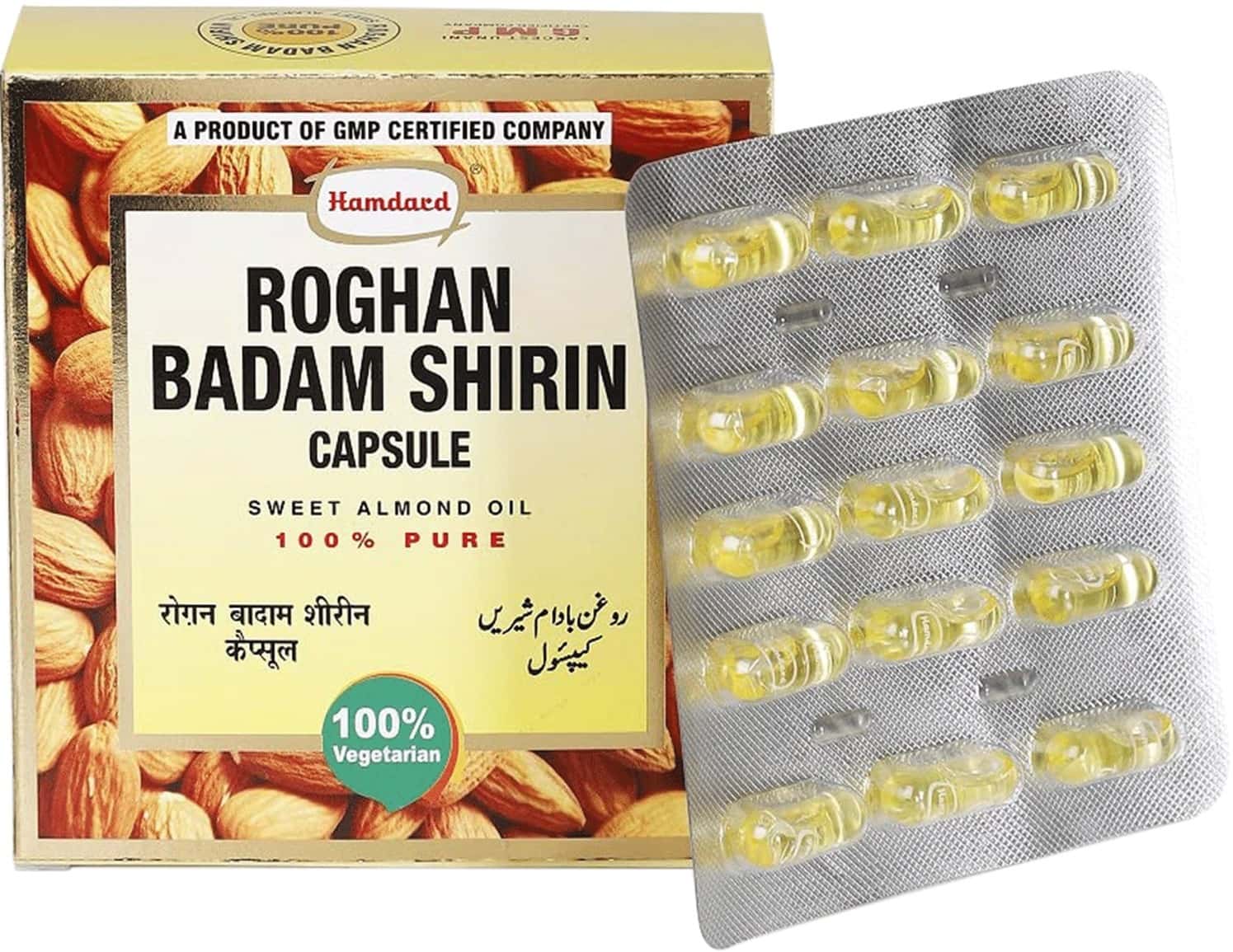 Hamdard Roghan Badam Shirin Capsule-60n