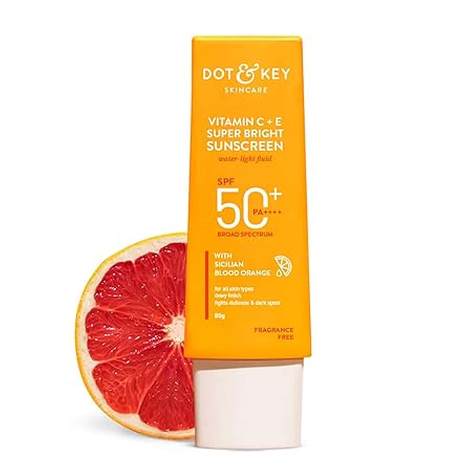 Dot & Key Vitamin C + E Super Bright Sunscreen Spf 50 | Water-light | Uva/uvb & Blue Light| 80g