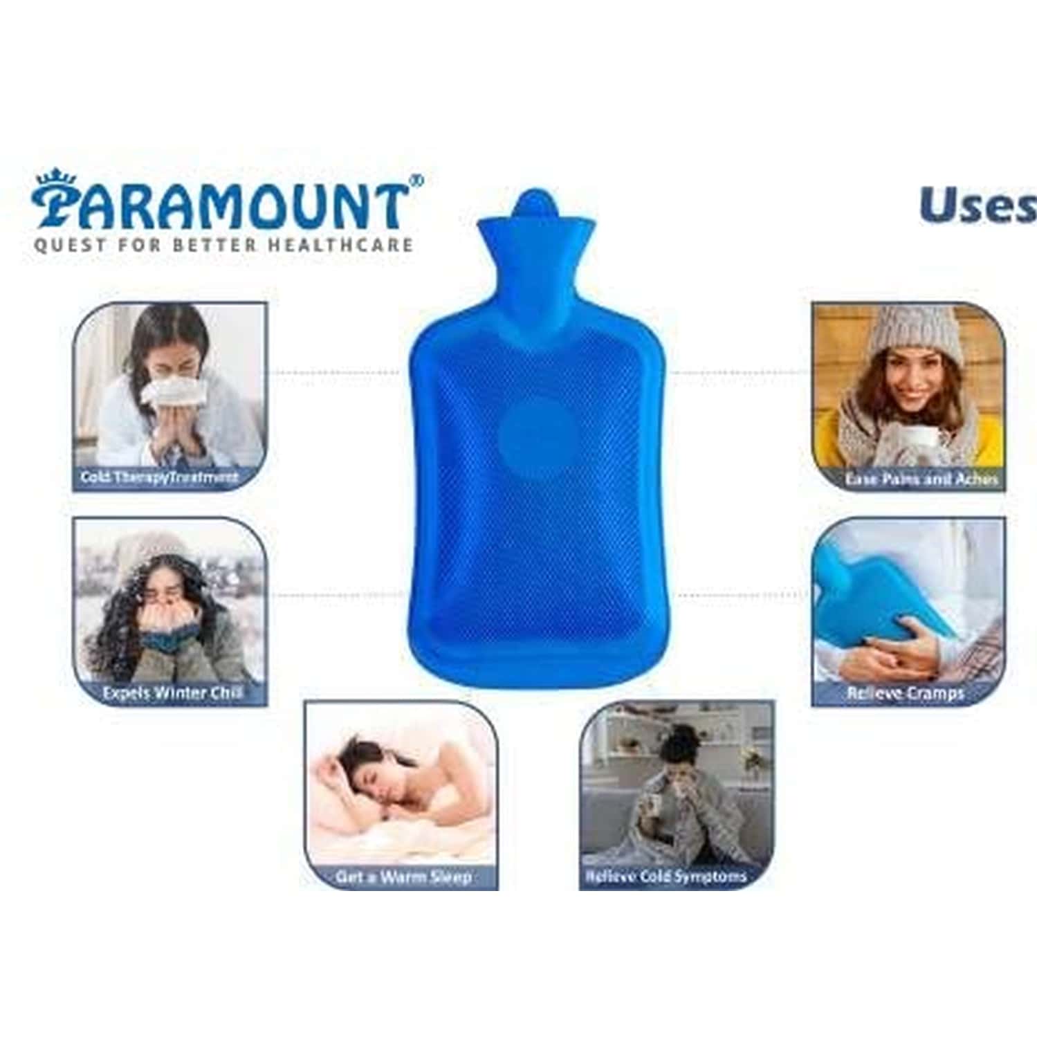 Buy PARAMOUNT BS STANDARD HOT WATER BAG FOR PAIN RELIEF & PERIOD CRAMPS