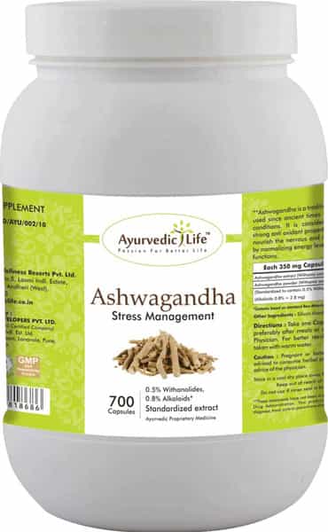 Ayurvedic Life Ashwagandha 700 Capsules Value Pack Of 4