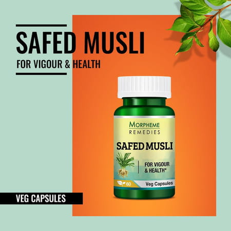 Morpheme Remedies Safed Musli 500 Mg - 60 Veg Capsules