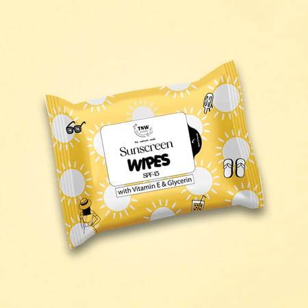 Tnw The Natural Wash Sunscreen Wipes | Removes Dirt & Oil With Hydration | 10 Wipes