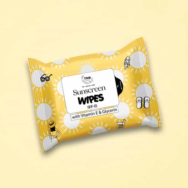 Tnw The Natural Wash Sunscreen Wipes | Removes Dirt & Oil With Hydration | 10 Wipes