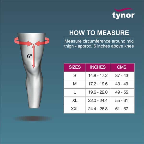 Tynor J-09 Knee Support Sportif (Neoprene) Xl