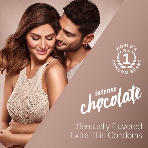 Durex Extra Thin Intense Chocolate Flavoured Condoms For Men -10S