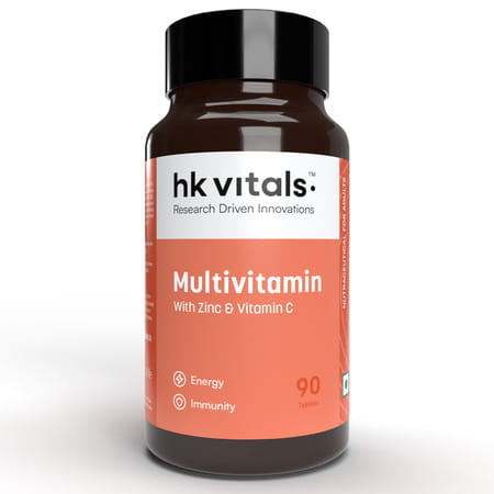 Hk Vitals Multivitamin (90 Tablets) | For Men And Women | With Zinc | Vitamin C | Vitamin D3