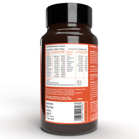 Hk Vitals Multivitamin (90 Tablets) | For Men And Women | With Zinc | Vitamin C | Vitamin D3