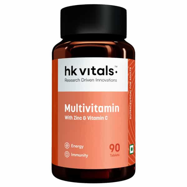 Hk Vitals Multivitamin (90 Tablets) | For Men And Women | With Zinc | Vitamin C | Vitamin D3