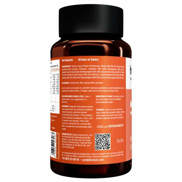 Hk Vitals Multivitamin (90 Tablets) | For Men And Women | With Zinc | Vitamin C | Vitamin D3