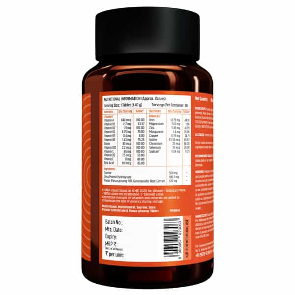 Hk Vitals Multivitamin (90 Tablets) | For Men And Women | With Zinc | Vitamin C | Vitamin D3
