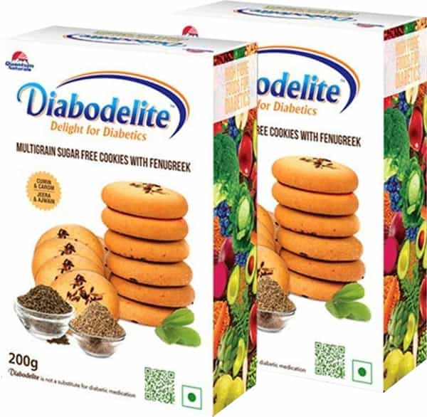 Quantum Naturals Diabodelite Cookies | Jeera & Ajwain Flavour| Herbal & Natural | Pack Of 2
