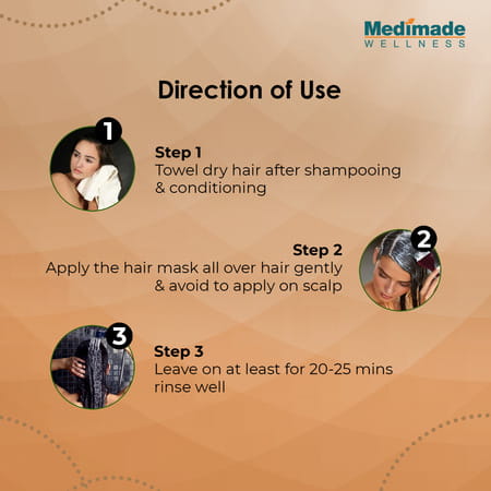 Medimade Rice Water Hair Mask- 200 Gm X 2 ( Pack Of 2 )