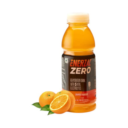 Enerzal Zero Orange Flavour Bottle Of 400ml Liquid