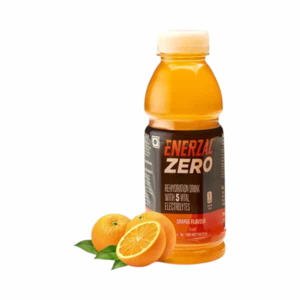 Enerzal Zero | Orange Liquid | For Rehydration | Bottle 400 Ml
