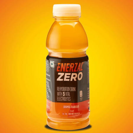 Enerzal Zero Orange Flavour Bottle Of 400ml Liquid