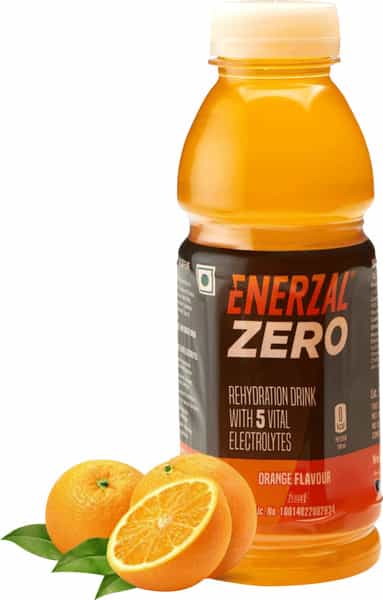 Enerzal Zero | Orange Liquid | For Rehydration | Bottle 400 Ml